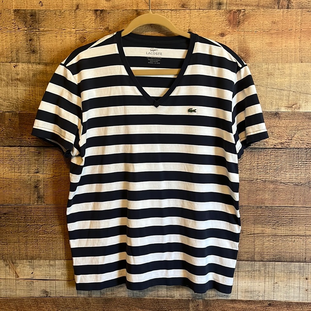 Lacoste Pima Cotto Striped Tee